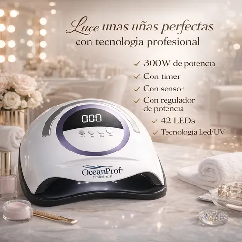 Cabina Para Uñas 300w Ocean Prof Uv/led Para Pieles Normales