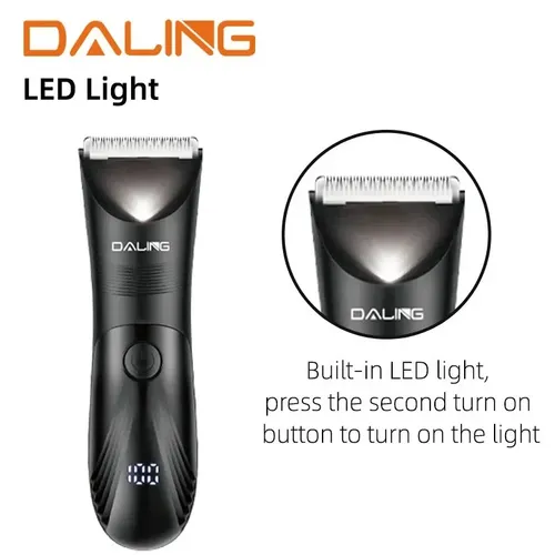Cortadora de Pelo Daling 1871 Inalámbrica para Barba y Cuerpo con Pantalla Digital