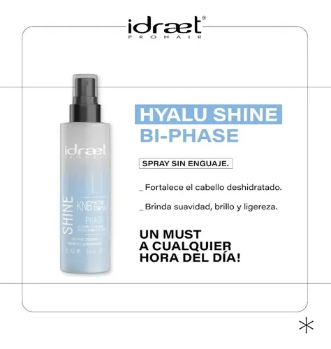 Hyalu Shine Tratamiento Acondicionador Bifasico Idraet 200ml
