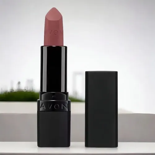 Labial Avon Ultra Mate True Color Rosy Chic con Protección Solar