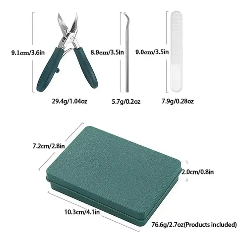 Set 3 Cortaúñas Y Herramientas Para Manicura Profesional