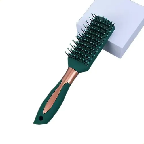 Cepillo Masaje Cojín Plástico Verde Oscuro Antiestático