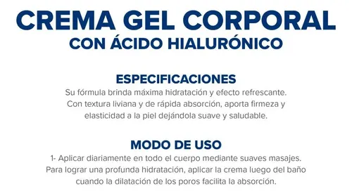 Dermaglos Crema Hidratante Acido Hialuronico 300g X 2