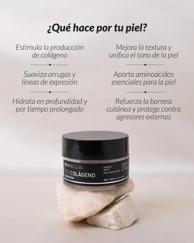 Crema Facial Procolágeno Firmeza Hidratación 50g Biobellus Momento De Aplicación Día/noche Tipo De Piel Madura