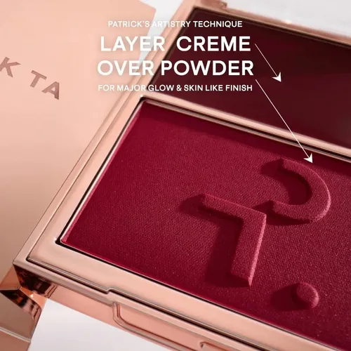 Patrick Ta Creme & Powder Blush Duo Tono Del Maquillaje Shes Flushed