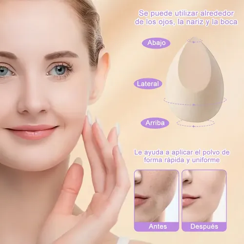 Kit 14pz Esponja Maquillaje En Polvo Beauty Blender Marrón Multi-colored