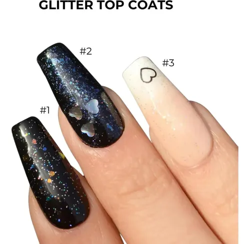 Top Coat Glitter Pink Mask 15 Ml