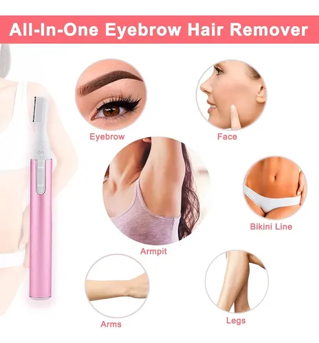 Depiladora Eléctrica Facial Y Corporal Rosa Compacta