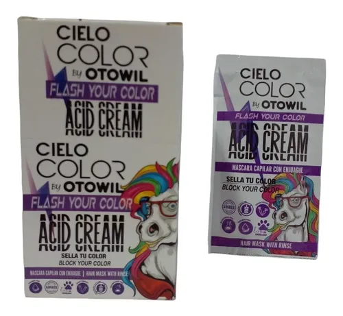 Mascara Capilar Con Enjuague Crema Acida Otowil Caja X12uni