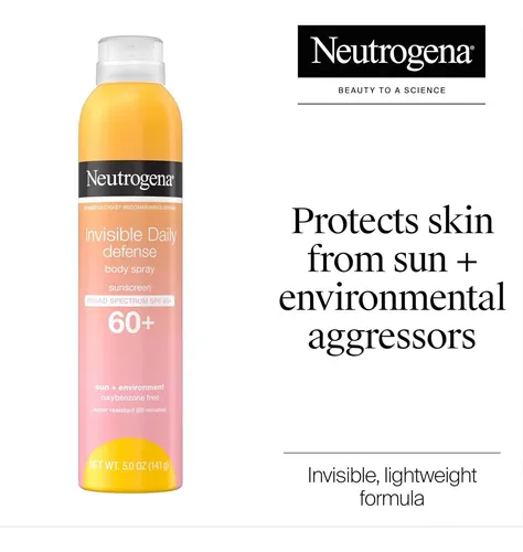 Protector Solar En Spray Corporal Neutrogena Spf 60+ 2 X 5