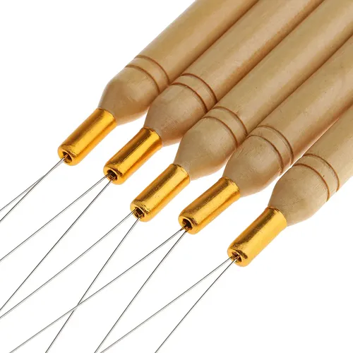 Gancho De Extensión Con Forma De Aguja Con Mango De Madera