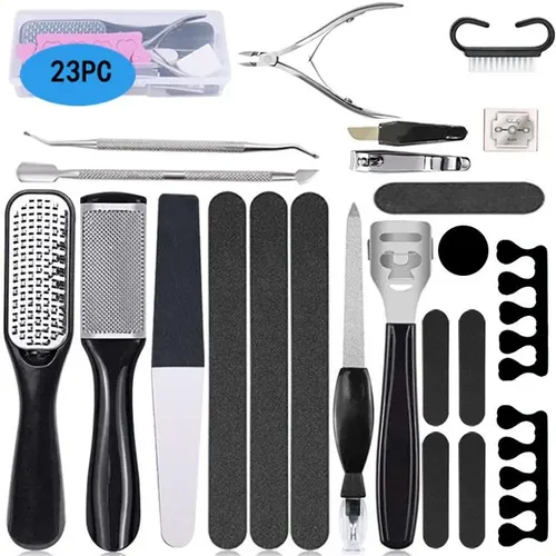 Kit De Pedicura, 23 Piezas, Kit De Pedicura Profesional Para