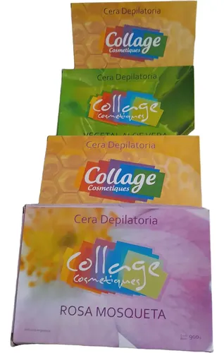 4 Ceras Depilatoria Prof. Miel /rosa M/veget Collage X 900gr
