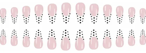 Uñas Postizas Mervf White French Tip 24 Pcs