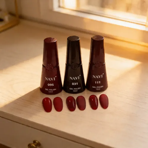 Navi 10ml Gel Polish X3 Uv Bordo Perfecto E Imprescindible