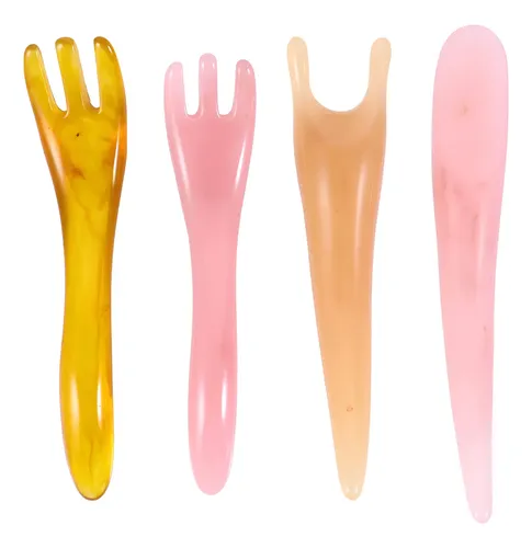 . Nuevo Espátula Masajeadora Board Gua Sha, 4 Unidades