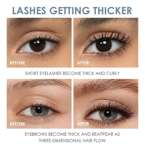 Mascara De Pestañas Pestañas Extra Largas Y Rizadas Para