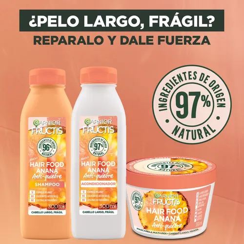 Shampoo Fructis Hair Food Ananá 300ml