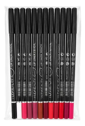 Set 12 Lapices Delineadores Para Labios Ojos Larga Duracion