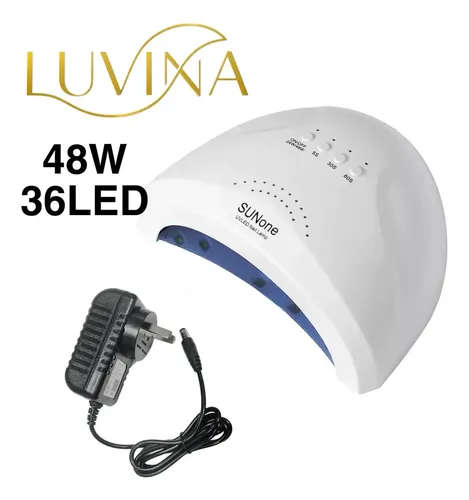 Cabina Lámpara UV-LED Luvina Profesional Rosa 48W Uñas Gel y Semipermanente