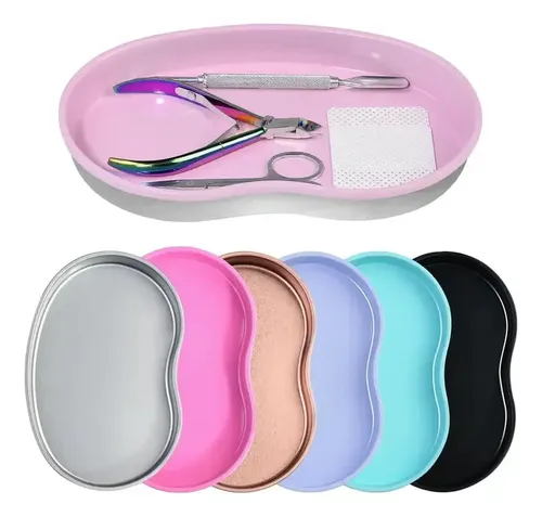 Bandeja Metálica Riñón Para Manicura Y Esmalte