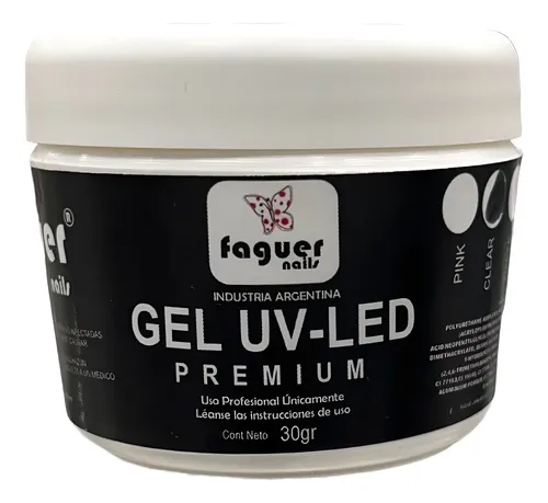 Gel White Dual Cabina Uv Led Uñas Gelificadas Faguer Nails