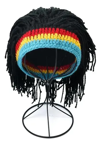 Peluca Rasta Hecha A Mano Bob Afro Hair Cap2026