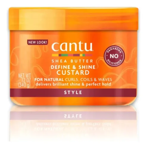Cantu Define Shine Custard Natilla Cabello Rizado 340gr