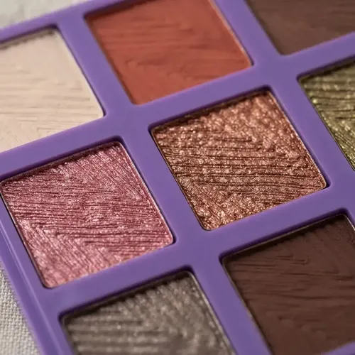Paleta Tono 02 Sombras de Ojos X9 Tonos Brillante Mate Maquillaje Rostro Veoquiero