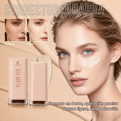 Debby Rose Flaw Fix Solid Concealer Corrector En Barra Tono Blanco