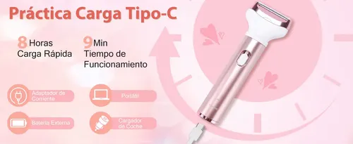 Depiladora Electrica Mujer 4 En 1 Rasuradora Mujer Portátil