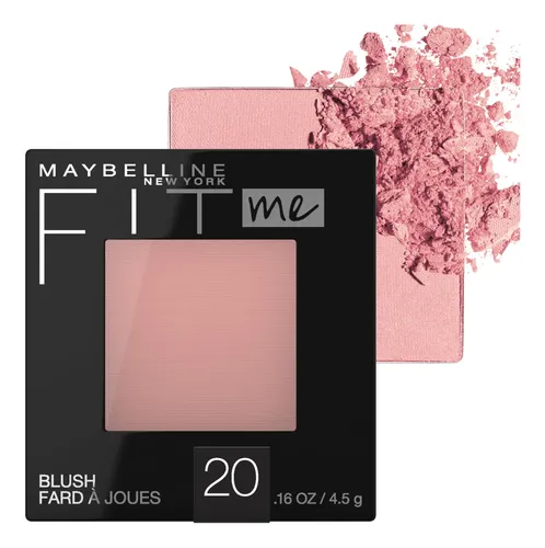 Colorete En Polvo Maybelline Fit Me, Malva, Ligero Y Durader