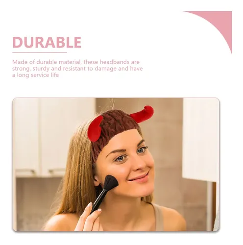 3 Diademas Para Mujer Con Forma De Cuerno Para El Cuidado De