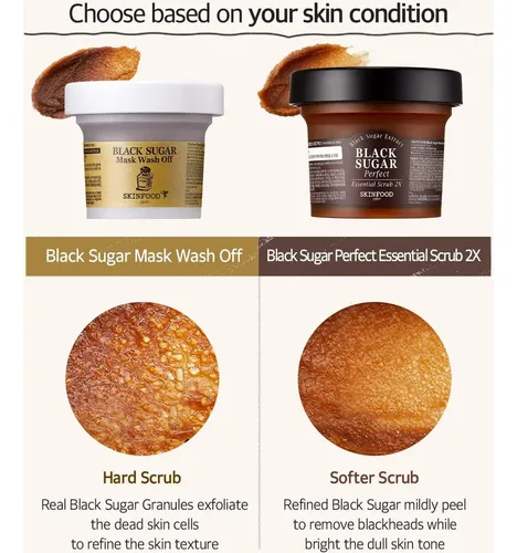 Exfoliante Facial Skinfood Azúcar Negro 210g Hidratante