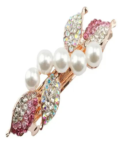 Gyjss- Crystal Hair Clip For Women Rosa Roja –