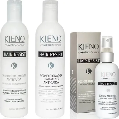 Kit Anticaida Cabello Shampoo Acondicionador Locion Kleno