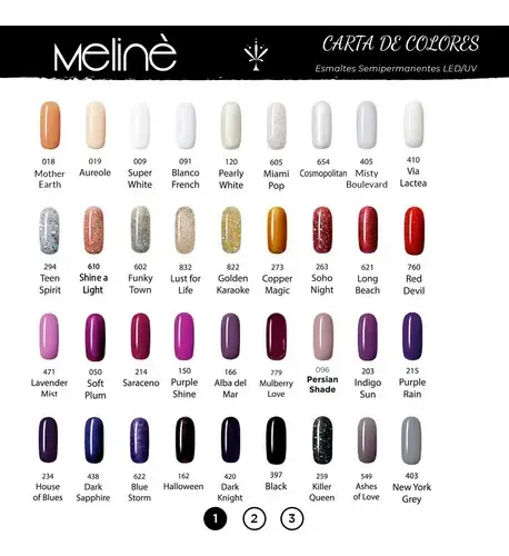 Esmalte Color Gel Uvled Semipermanente Meline Tono Top Coat Glitter