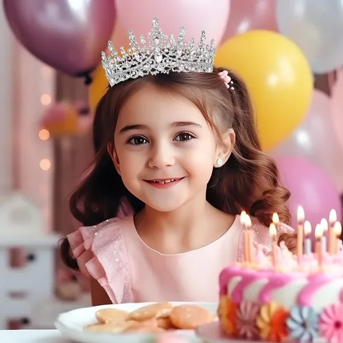 Tiara Con Corona Schmoopy Para Mujer, Accesorios De Pelo Par
