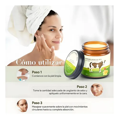 Lm Crema Facial De Sebo De Res Nutritiva, Cuidado De La