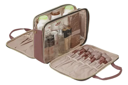 Neceser Nishel Travel Makeup Rosewood Pink 30x10x23 Cm