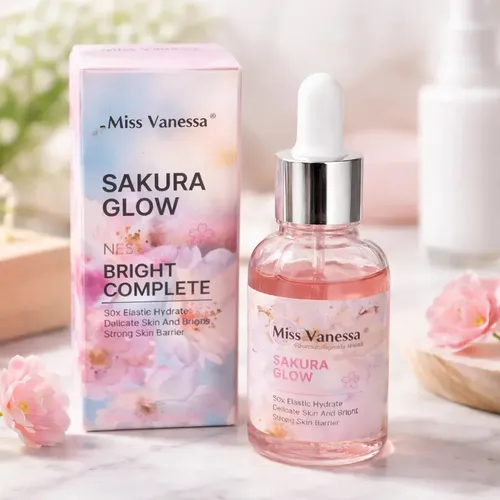 Serum Facial Extracto Sakura Ilumina Hidratante Hialuronico Todo Tipo De Piel Día/noche