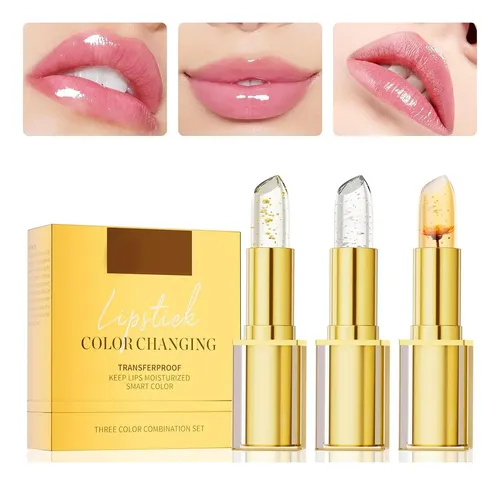 Barras De Labios Cambia Color 3 Uds Qawnfy