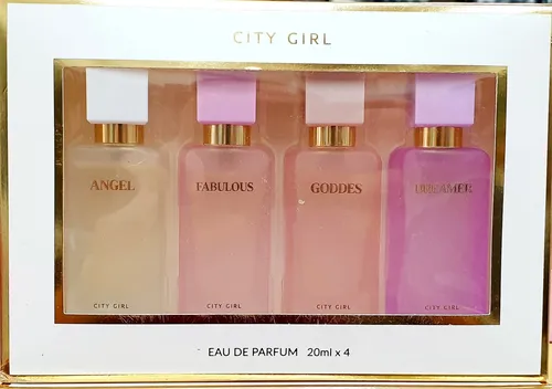 Set De Perfumes City Girl X 4 Fragancias Eau De Parfum Mujer