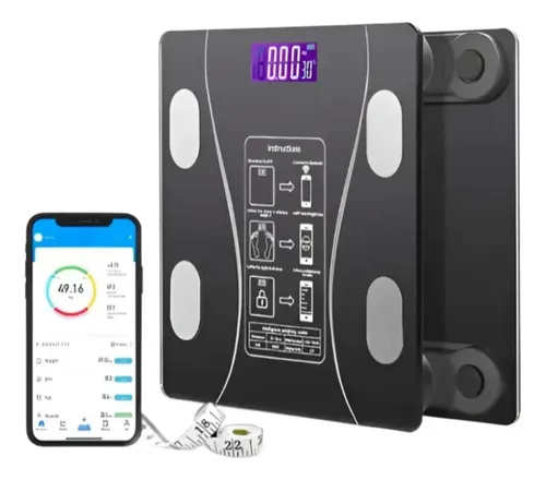 Báscula Digital 9 En 1: Conexión Bluetooth