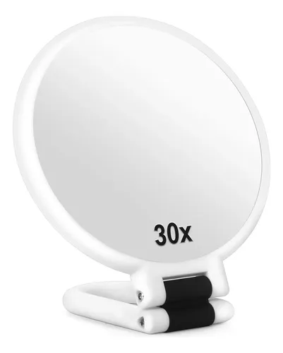 Espejo De Aumento Sifolo 30x Con Mango Ajustable – Blanco