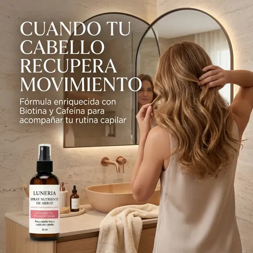 Spray Capilar Anticaida Luneria Crecimiento Raiz Mujer 3×2