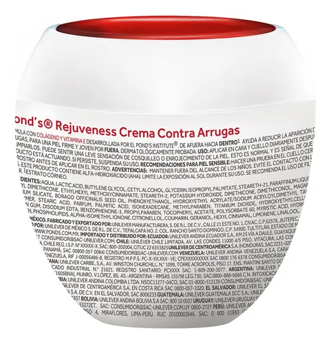 Pond’s Crema Facial Anti Arrugas Rejuveness Día 100 G