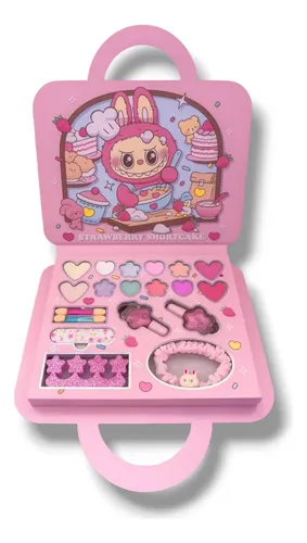 Paleta O Kit Estuche De Maquillaje Labubu Para Niña Spa X1