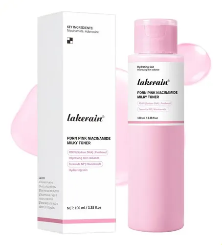 Tónico Facial Hidratante Niacinamida Rosa Y Pdrn .