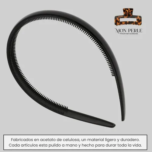 Vinchas Pelo Carey Frances Diademas Clasicas Vinchas Finitas Negro